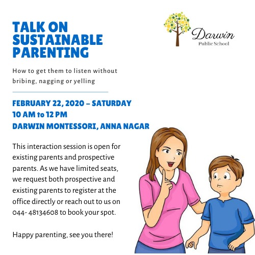 Talk on sustainable parenting